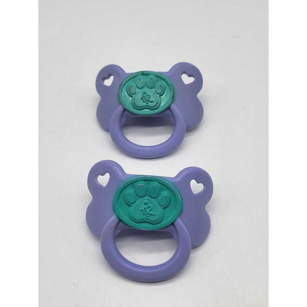 Hasbro FurReal Friend Animal Replacement Purple & Teal Pacifier Lot of 2